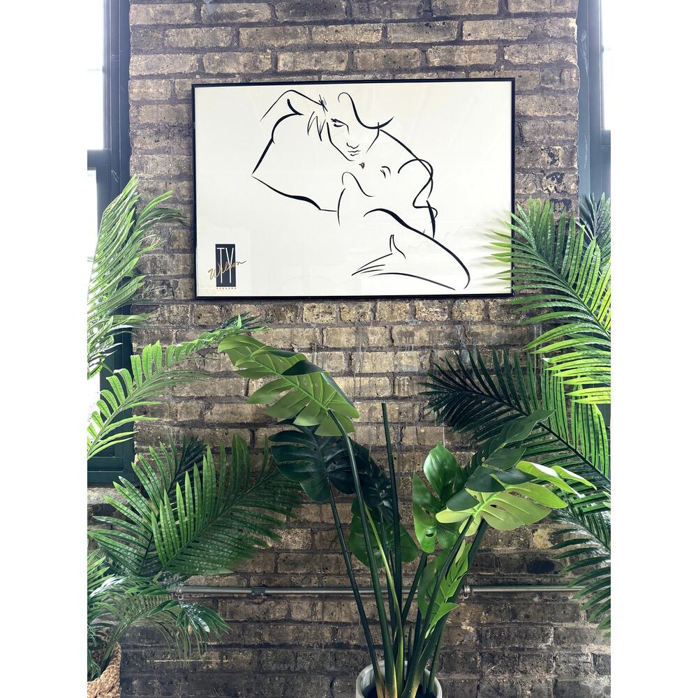 Ghost Couple Line Print